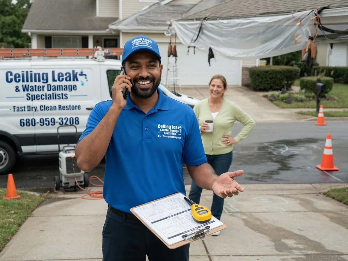 Ceiling Leak Cleanup Ocheyedan, IA FAQs